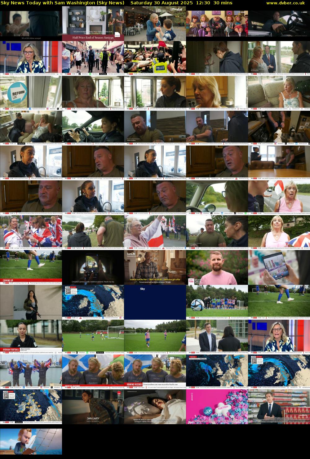 Sky News Today with Sam Washington (Sky News) Saturday 30 August 2025 12:30 - 13:00