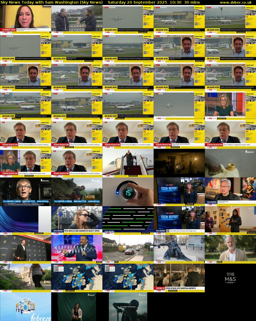 Sky News Today with Sam Washington (Sky News) Saturday 20 September 2025 10:30 - 11:00
