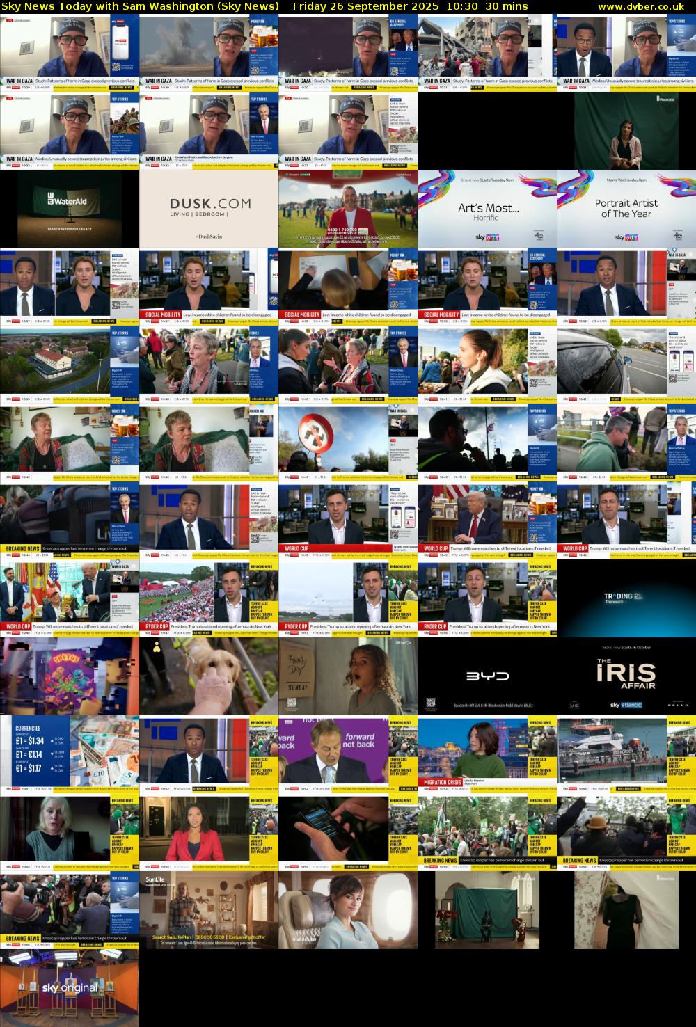 Sky News Today with Sam Washington (Sky News) Friday 26 September 2025 10:30 - 11:00