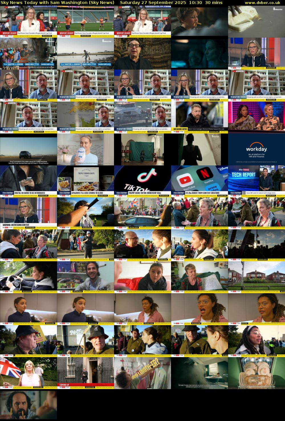 Sky News Today with Sam Washington (Sky News) Saturday 27 September 2025 10:30 - 11:00