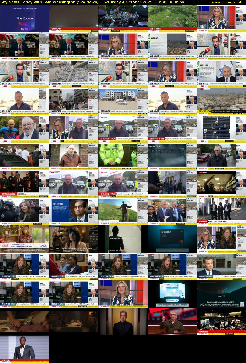 Sky News Today with Sam Washington (Sky News) Saturday 4 October 2025 10:00 - 10:30