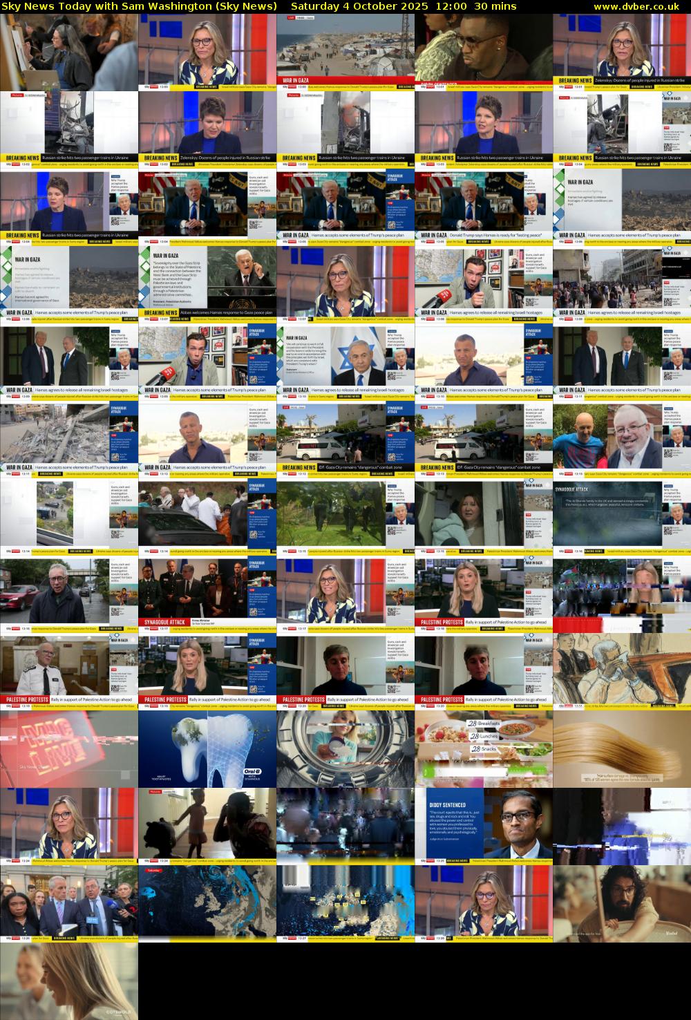 Sky News Today with Sam Washington (Sky News) Saturday 4 October 2025 12:00 - 12:30