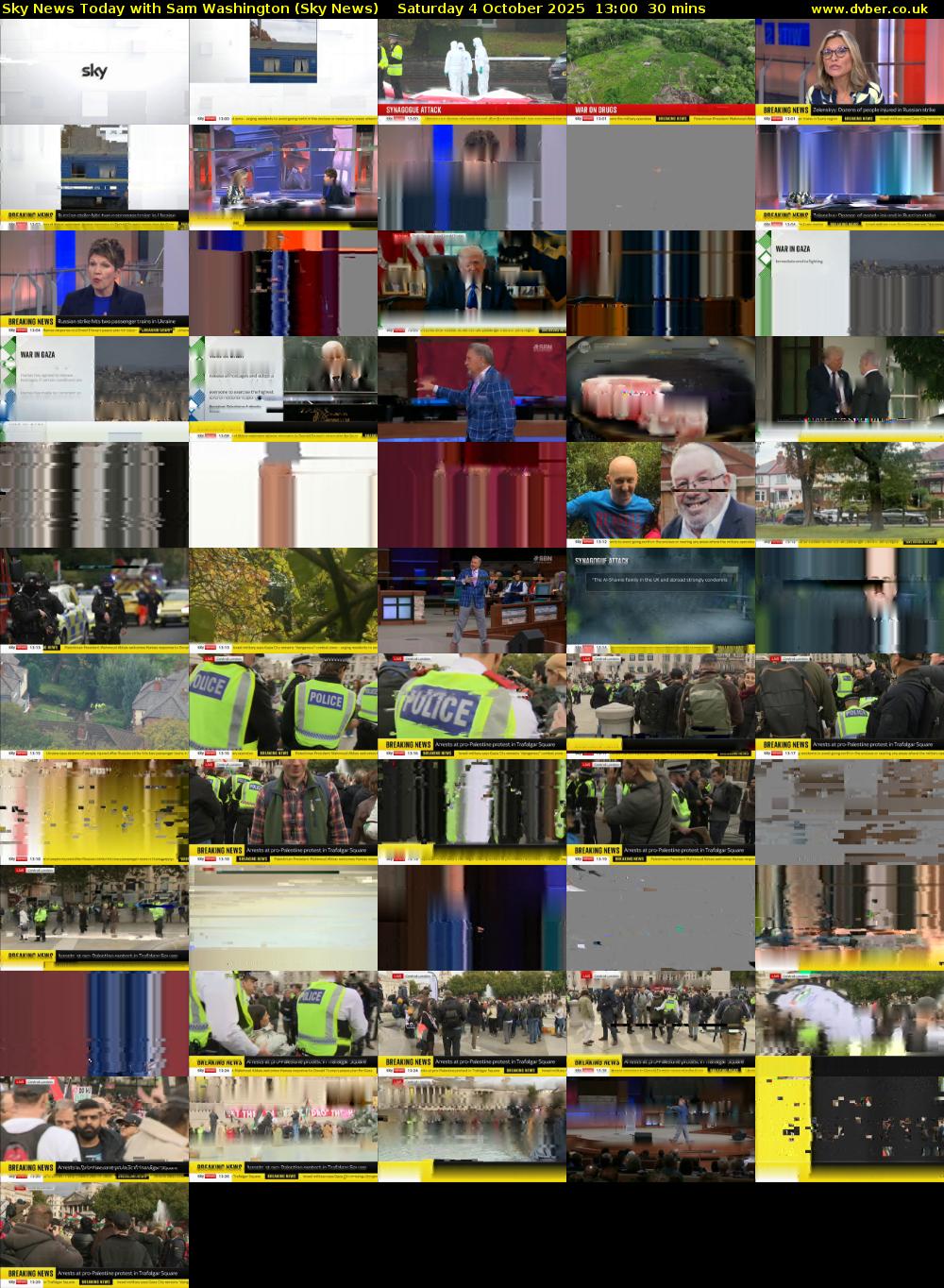 Sky News Today with Sam Washington (Sky News) Saturday 4 October 2025 13:00 - 13:30