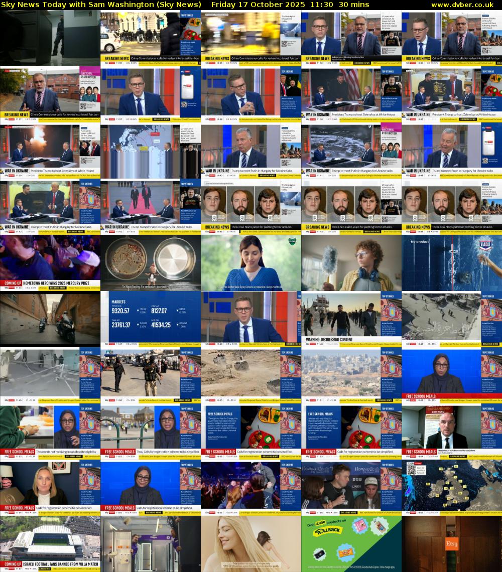 Sky News Today with Sam Washington (Sky News) Friday 17 October 2025 11:30 - 12:00