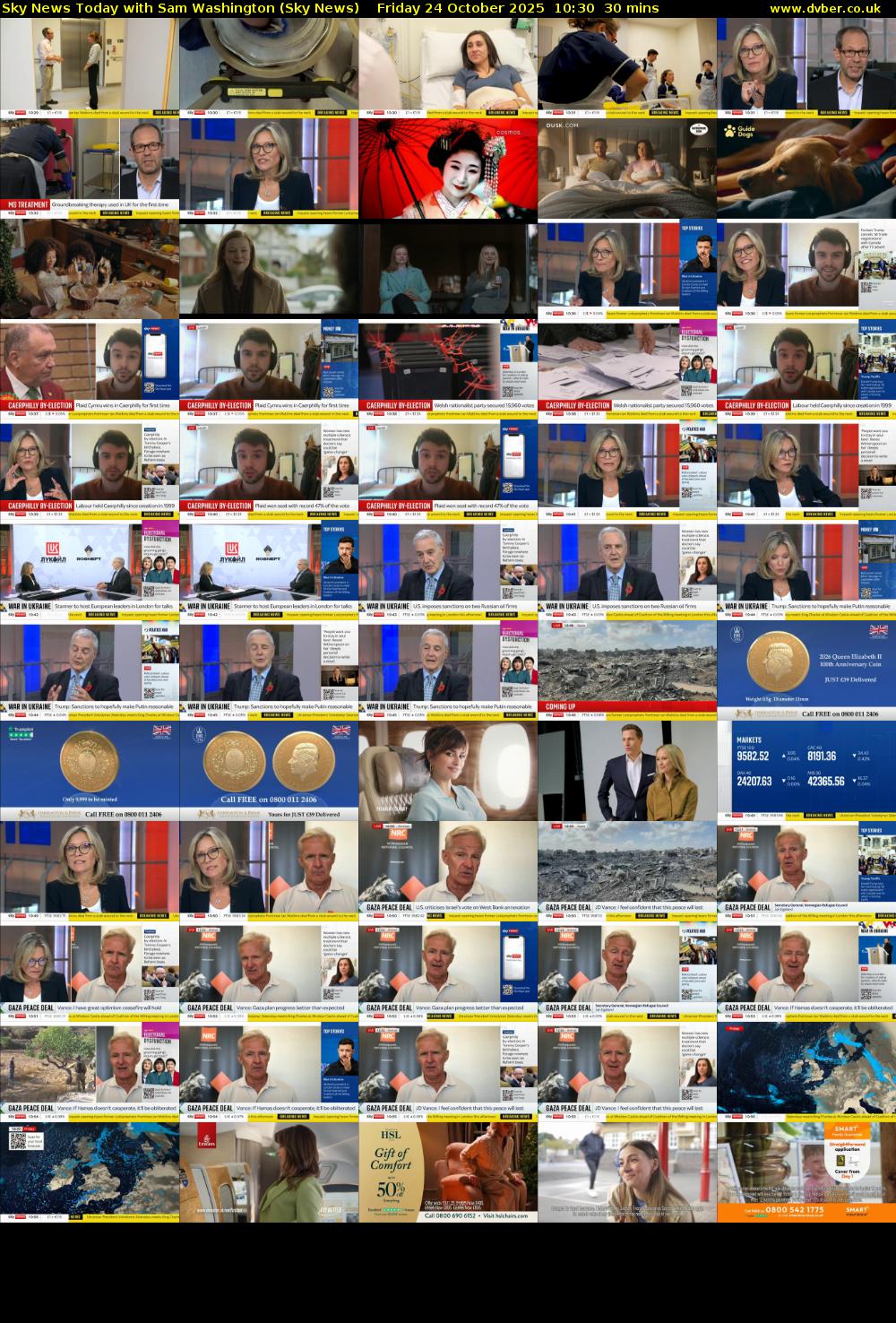 Sky News Today with Sam Washington (Sky News) Friday 24 October 2025 10:30 - 11:00