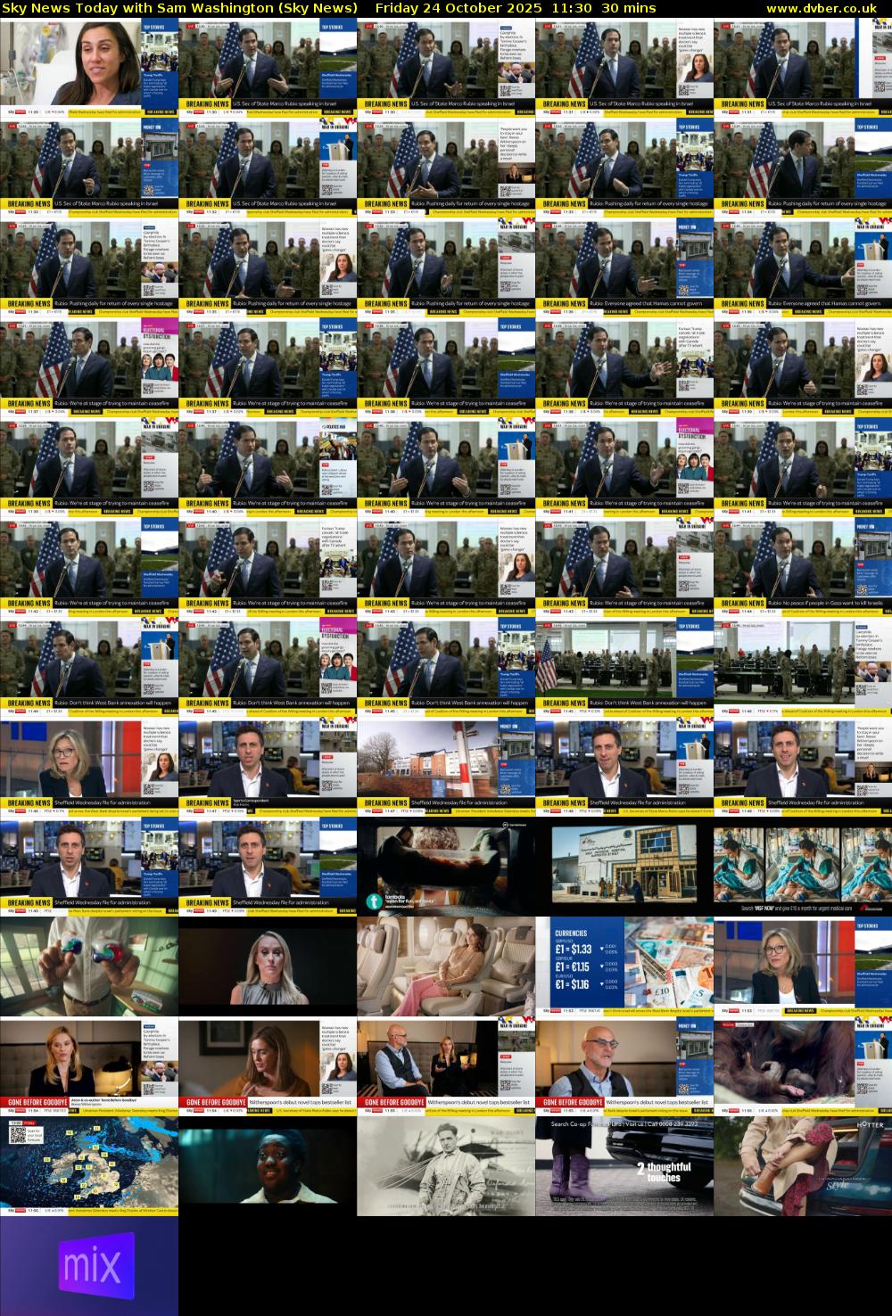 Sky News Today with Sam Washington (Sky News) Friday 24 October 2025 11:30 - 12:00