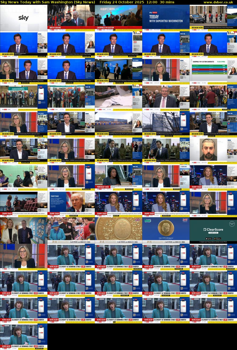 Sky News Today with Sam Washington (Sky News) Friday 24 October 2025 12:00 - 12:30