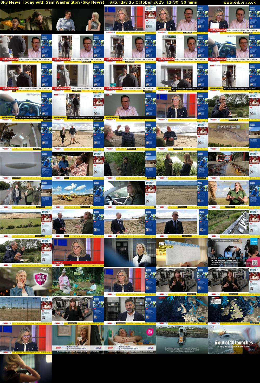 Sky News Today with Sam Washington (Sky News) Saturday 25 October 2025 12:30 - 13:00