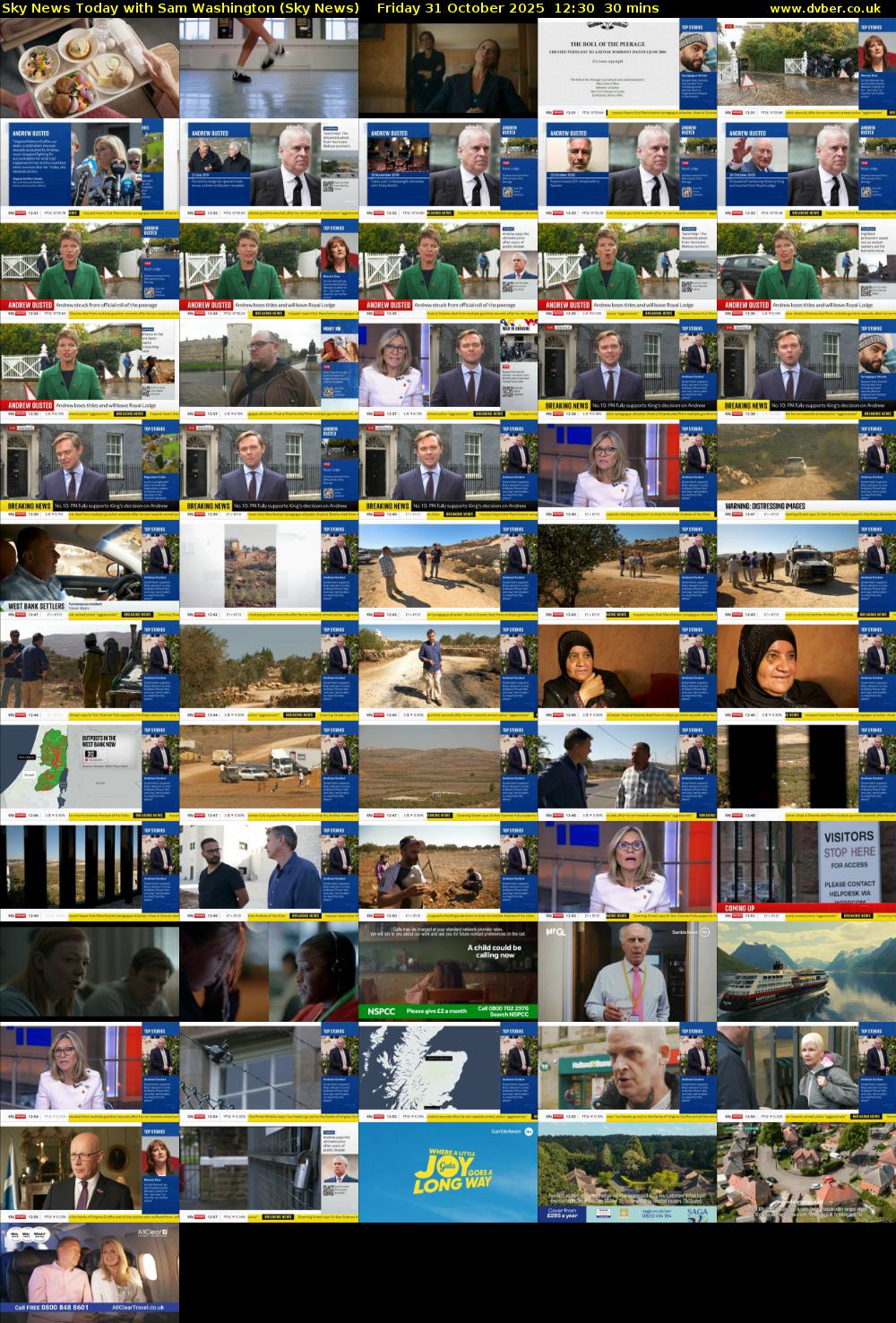 Sky News Today with Sam Washington (Sky News) Friday 31 October 2025 12:30 - 13:00