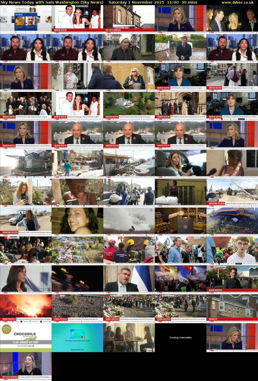 Sky News Today with Sam Washington (Sky News) Saturday 1 November 2025 11:00 - 11:30