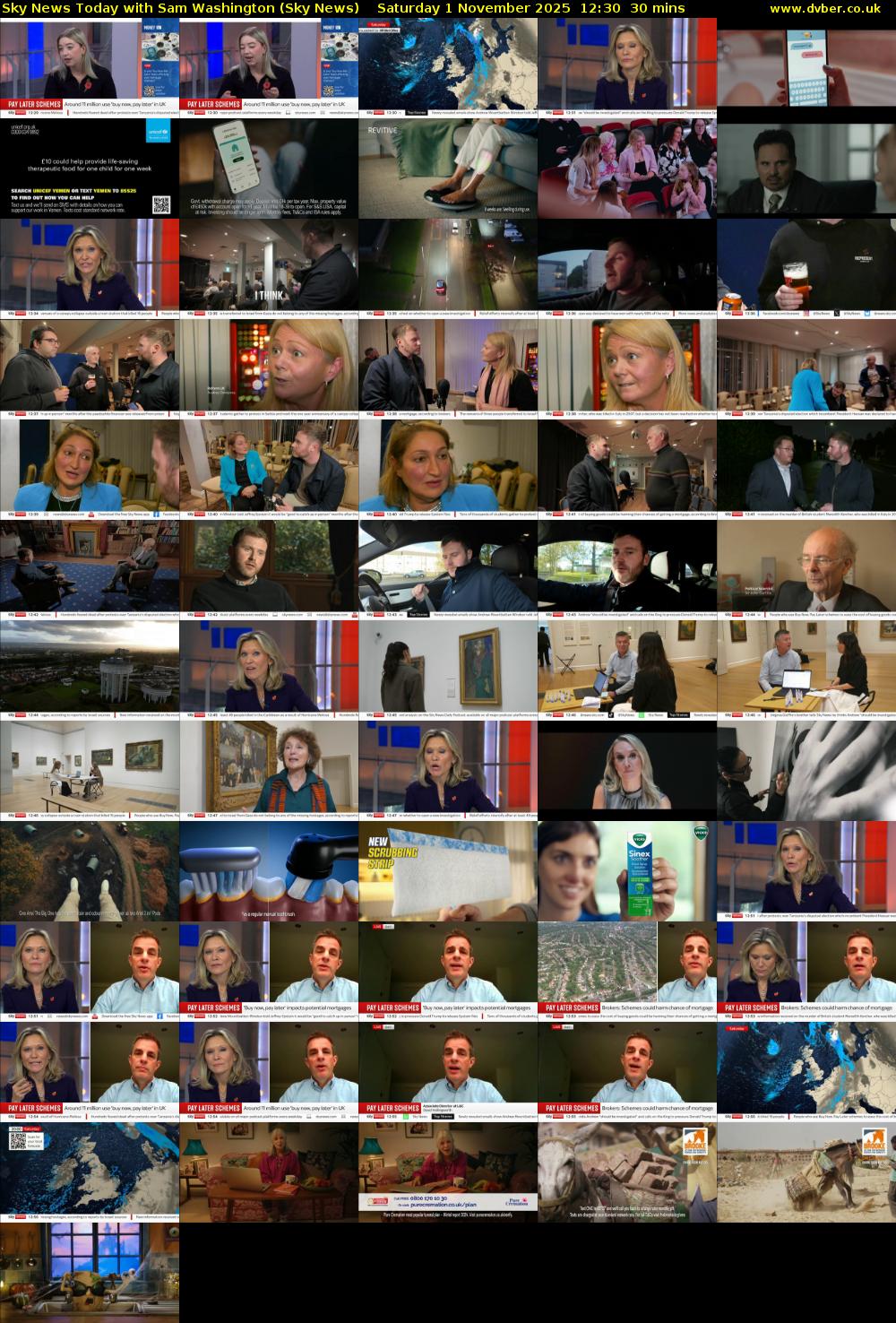 Sky News Today with Sam Washington (Sky News) Saturday 1 November 2025 12:30 - 13:00
