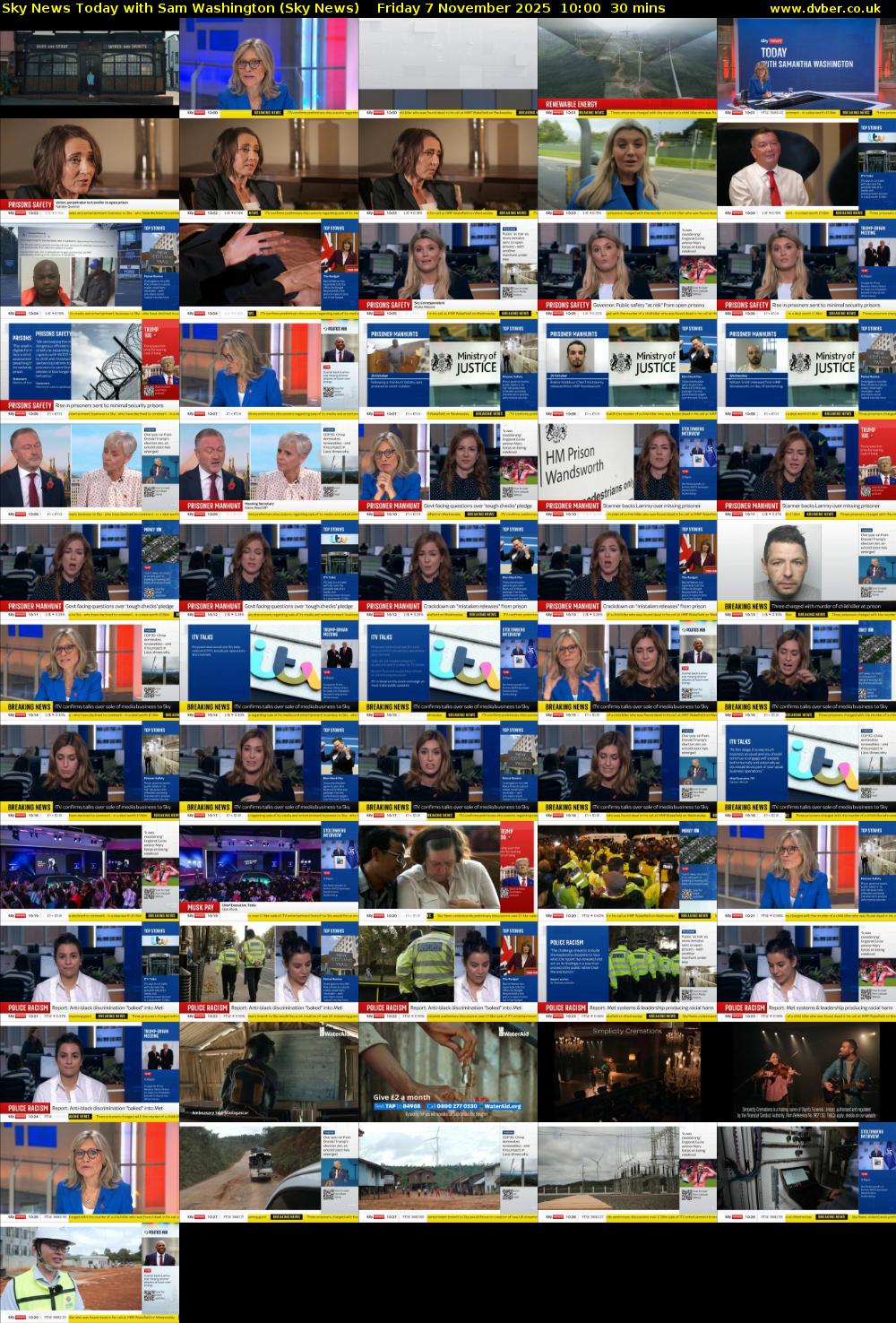 Sky News Today with Sam Washington (Sky News) Friday 7 November 2025 10:00 - 10:30