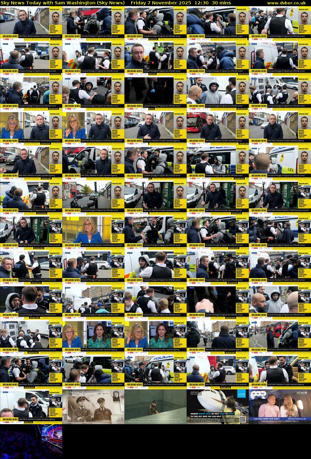 Sky News Today with Sam Washington (Sky News) Friday 7 November 2025 12:30 - 13:00