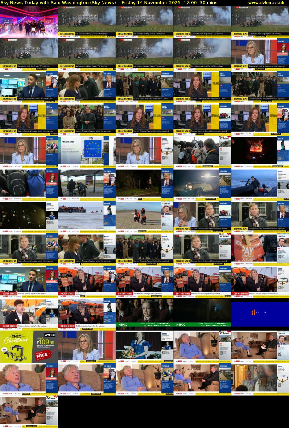 Sky News Today with Sam Washington (Sky News) Friday 14 November 2025 12:00 - 12:30