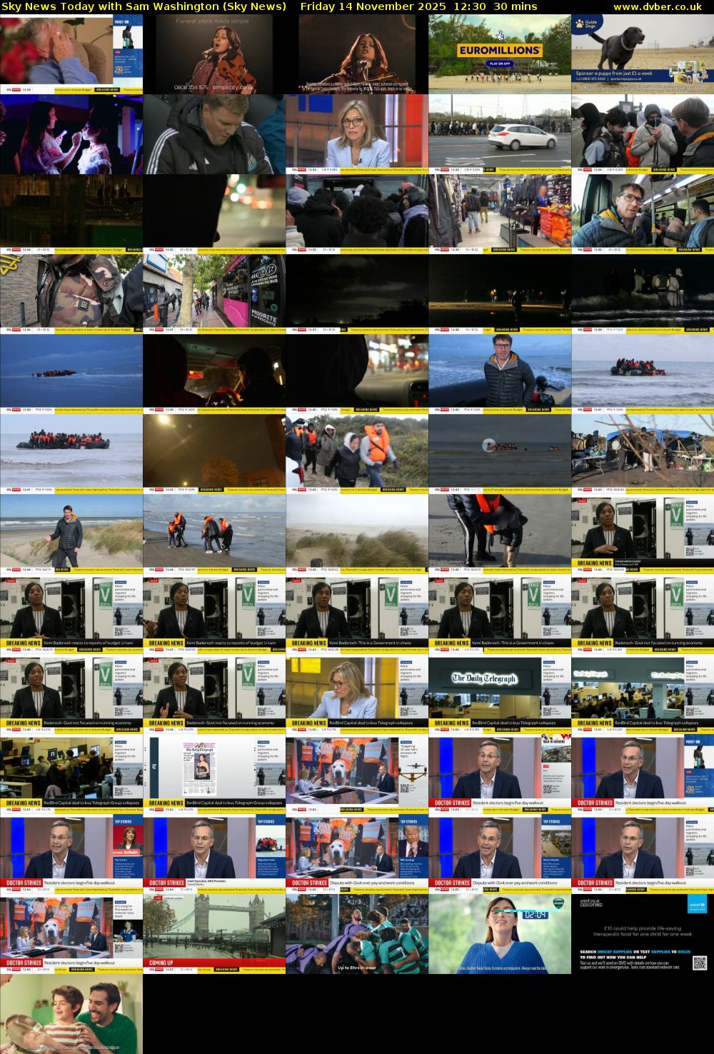 Sky News Today with Sam Washington (Sky News) Friday 14 November 2025 12:30 - 13:00