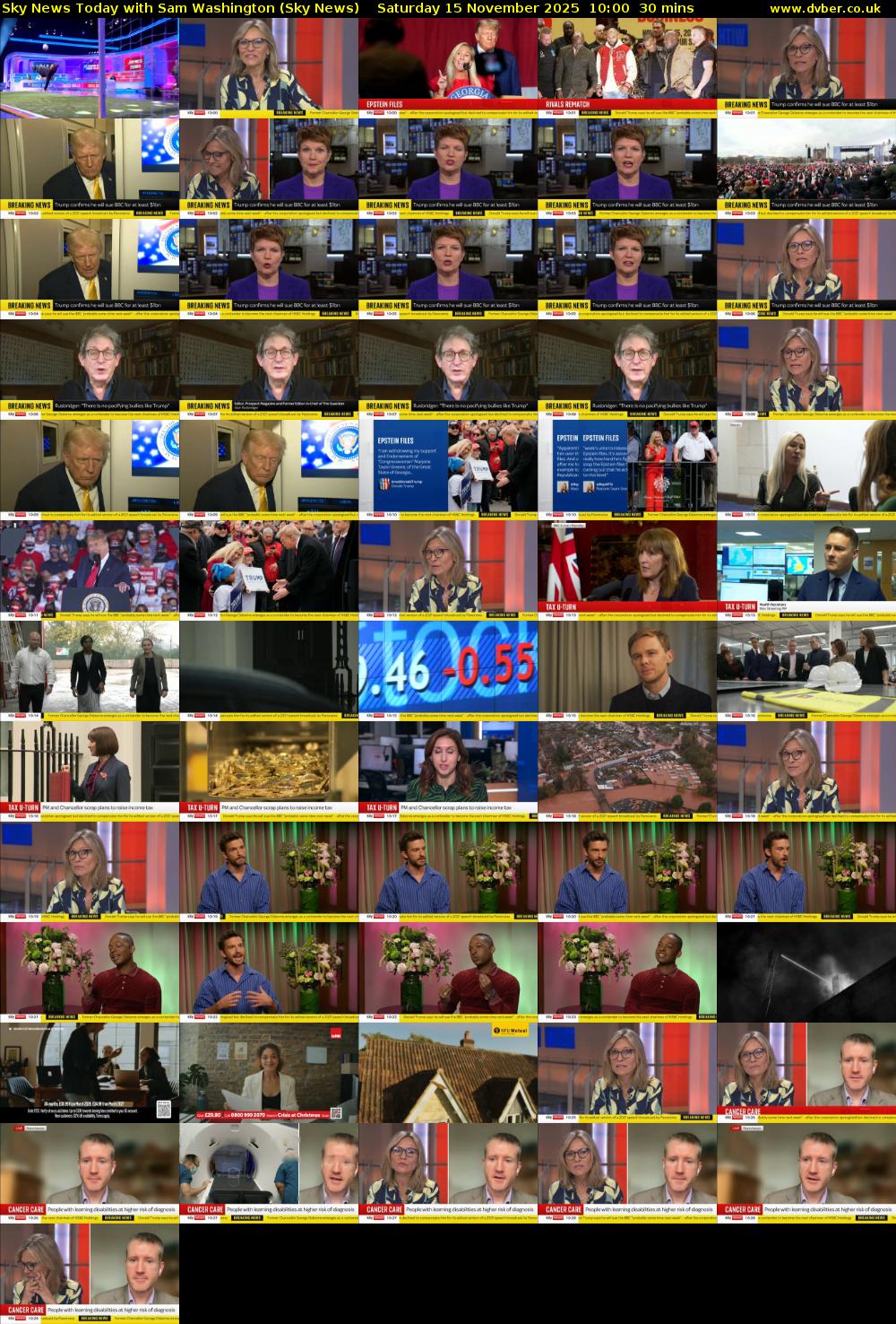 Sky News Today with Sam Washington (Sky News) Saturday 15 November 2025 10:00 - 10:30