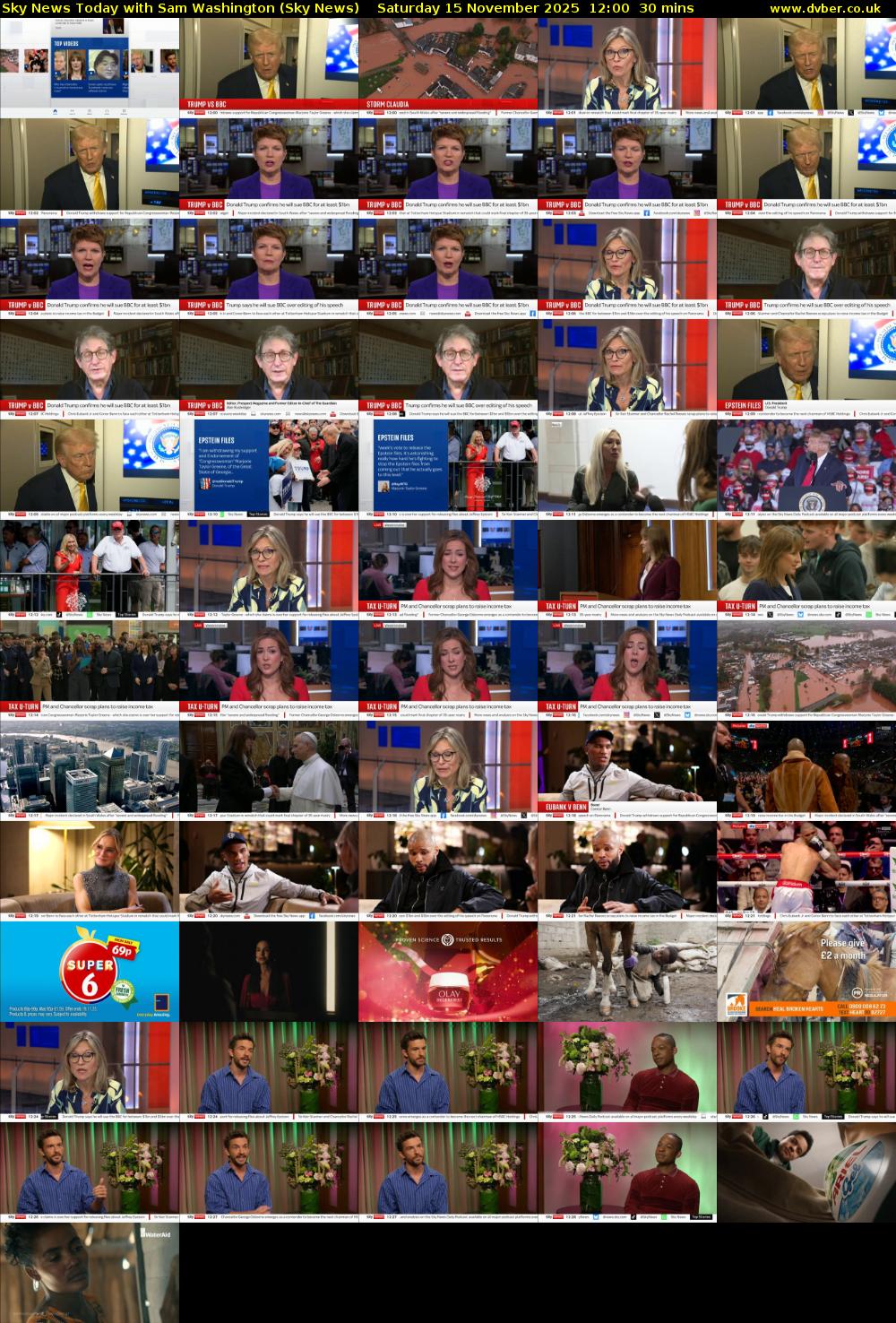 Sky News Today with Sam Washington (Sky News) Saturday 15 November 2025 12:00 - 12:30