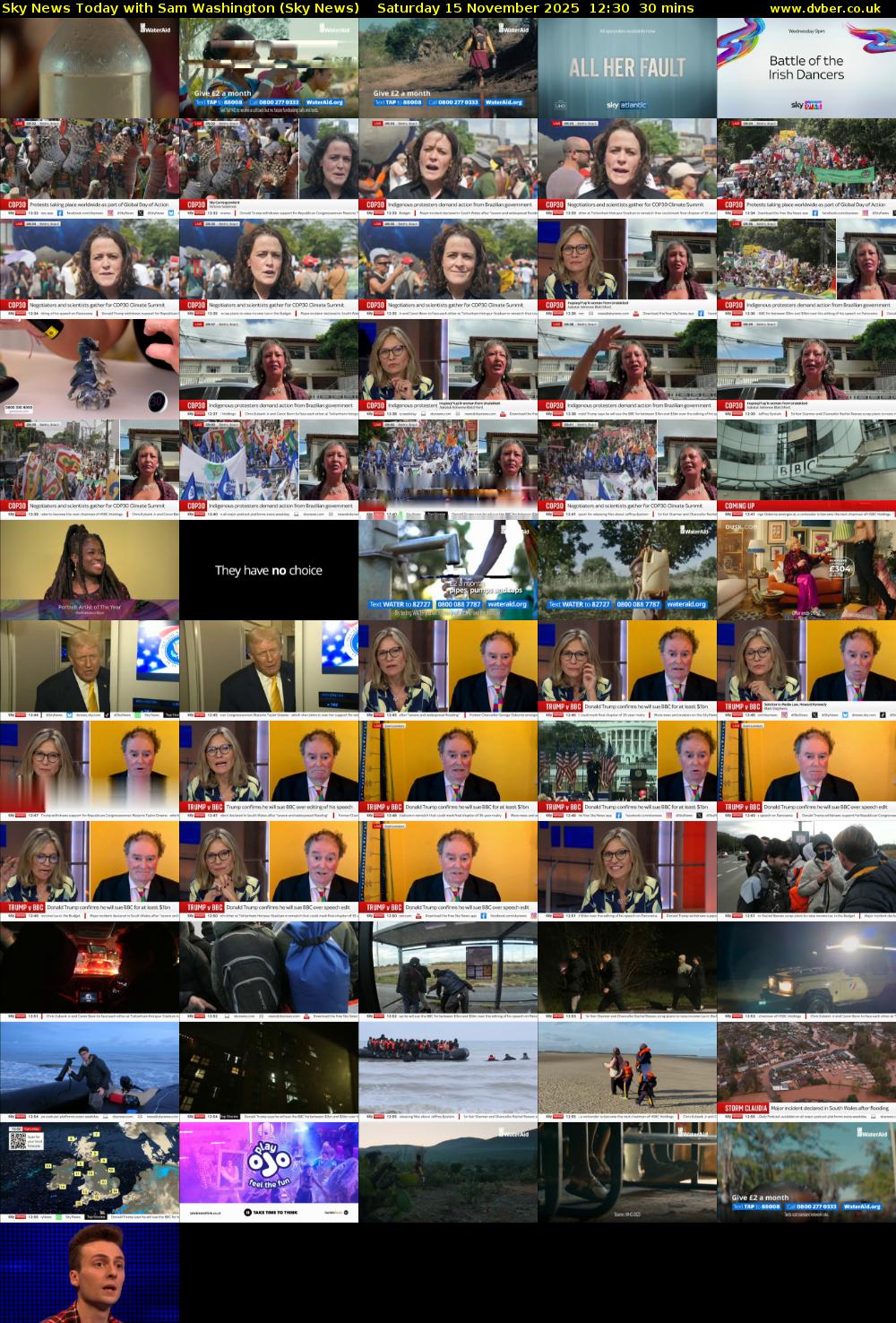 Sky News Today with Sam Washington (Sky News) Saturday 15 November 2025 12:30 - 13:00