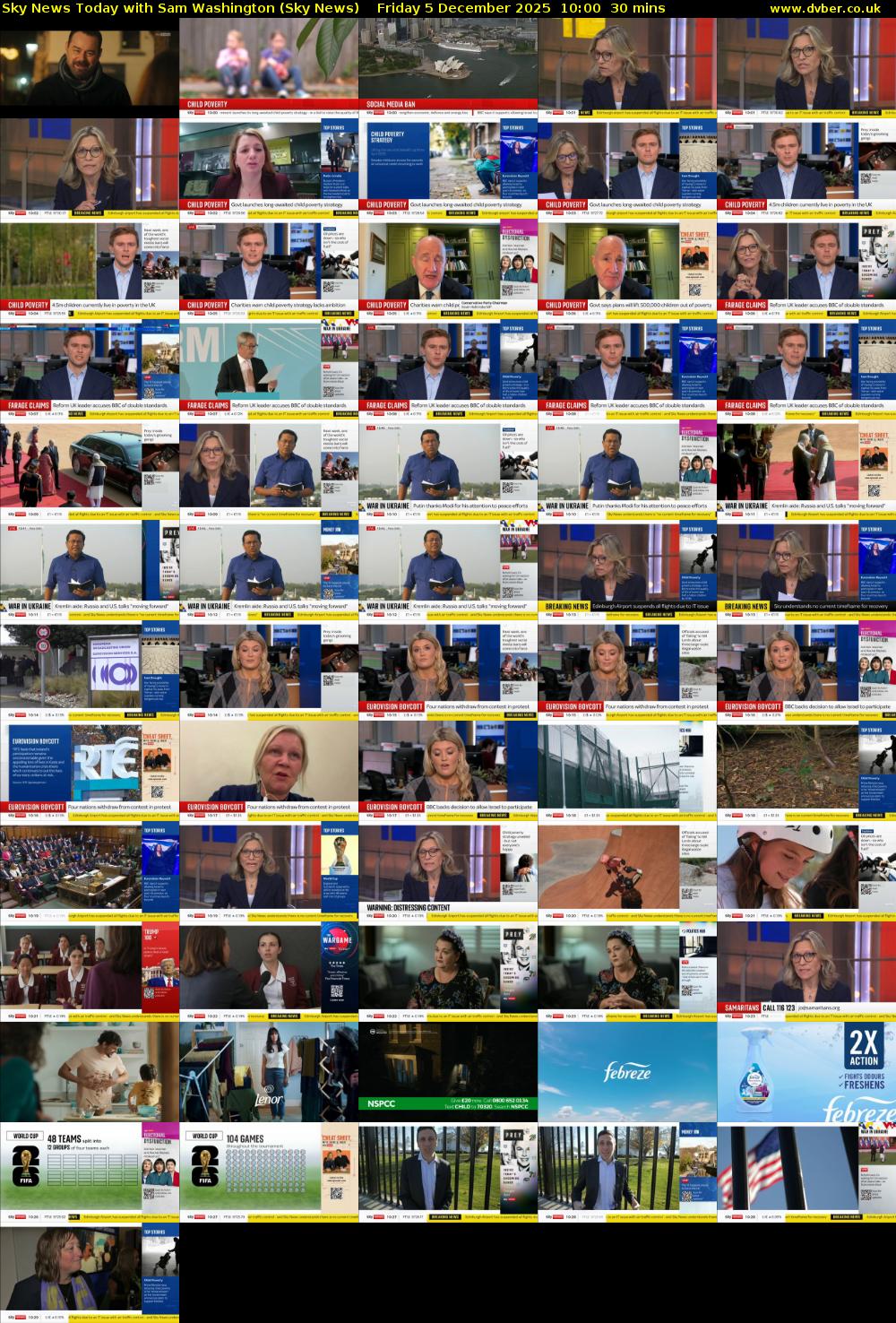 Sky News Today with Sam Washington (Sky News) Friday 5 December 2025 10:00 - 10:30