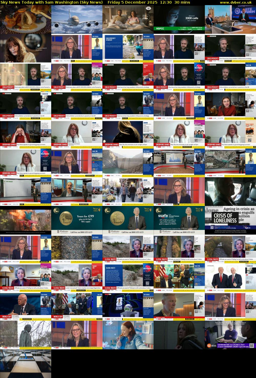 Sky News Today with Sam Washington (Sky News) Friday 5 December 2025 12:30 - 13:00