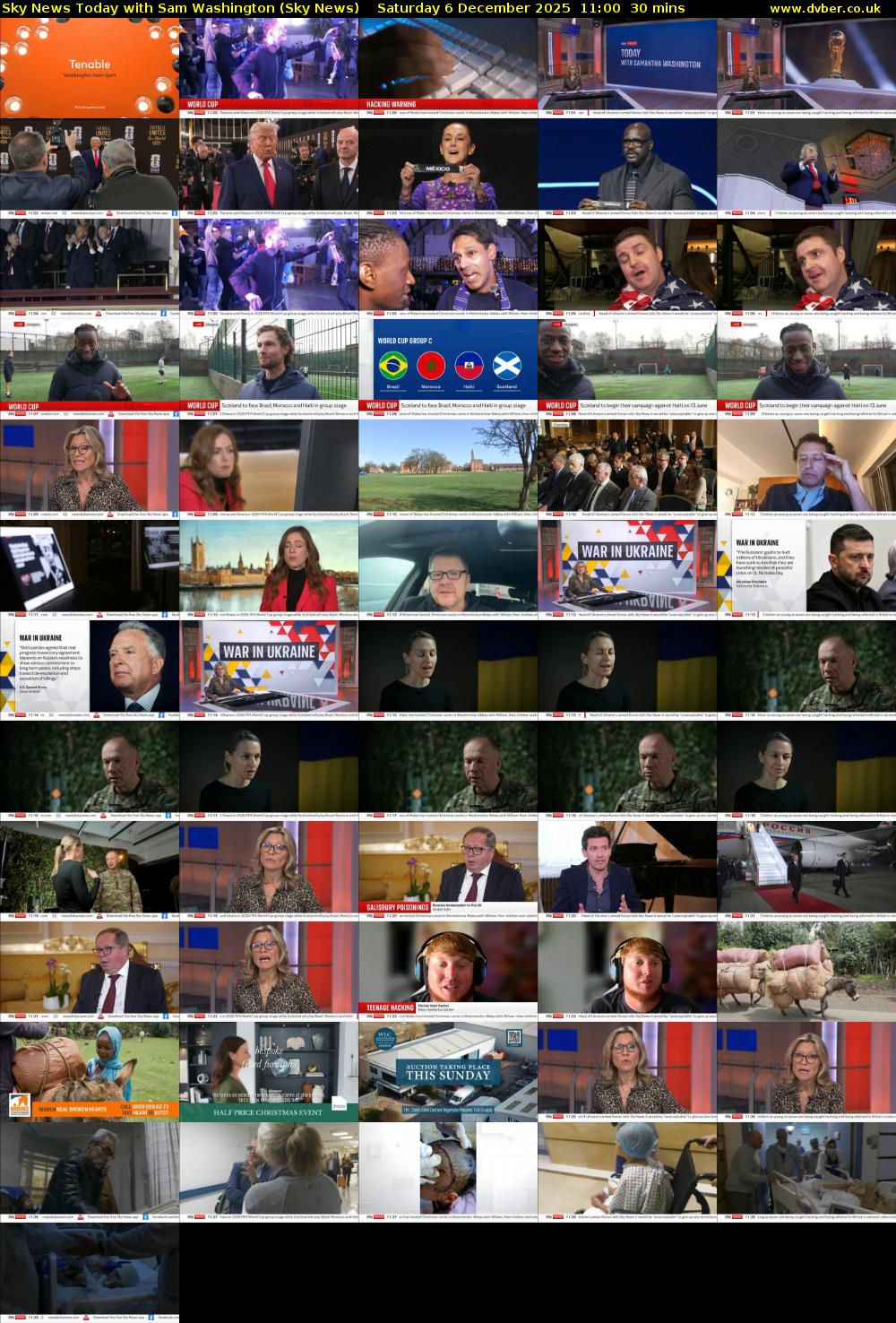 Sky News Today with Sam Washington (Sky News) Saturday 6 December 2025 11:00 - 11:30