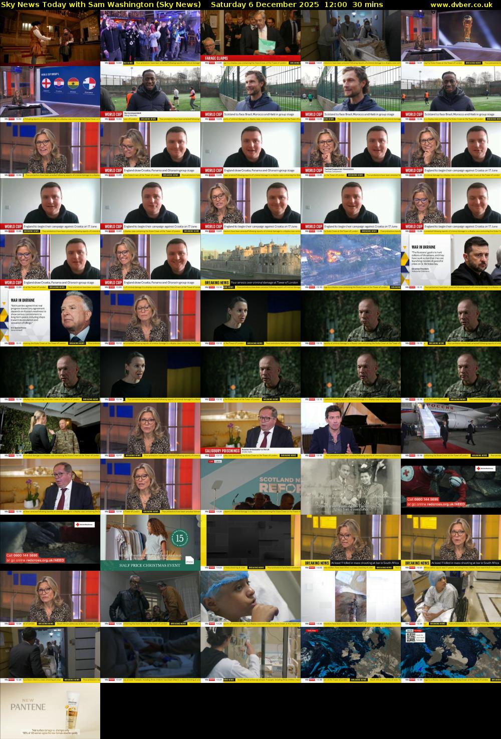 Sky News Today with Sam Washington (Sky News) Saturday 6 December 2025 12:00 - 12:30