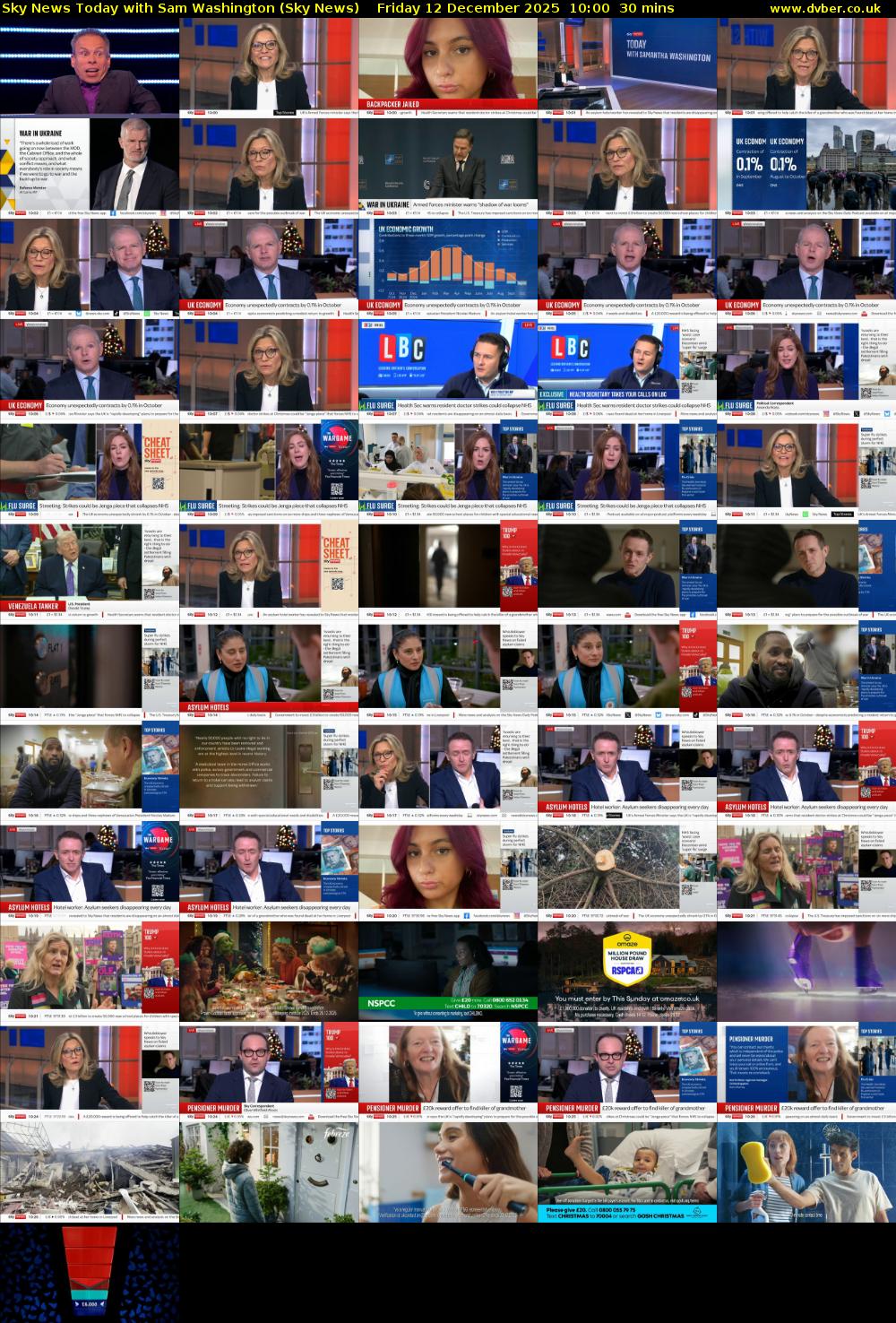 Sky News Today with Sam Washington (Sky News) Friday 12 December 2025 10:00 - 10:30