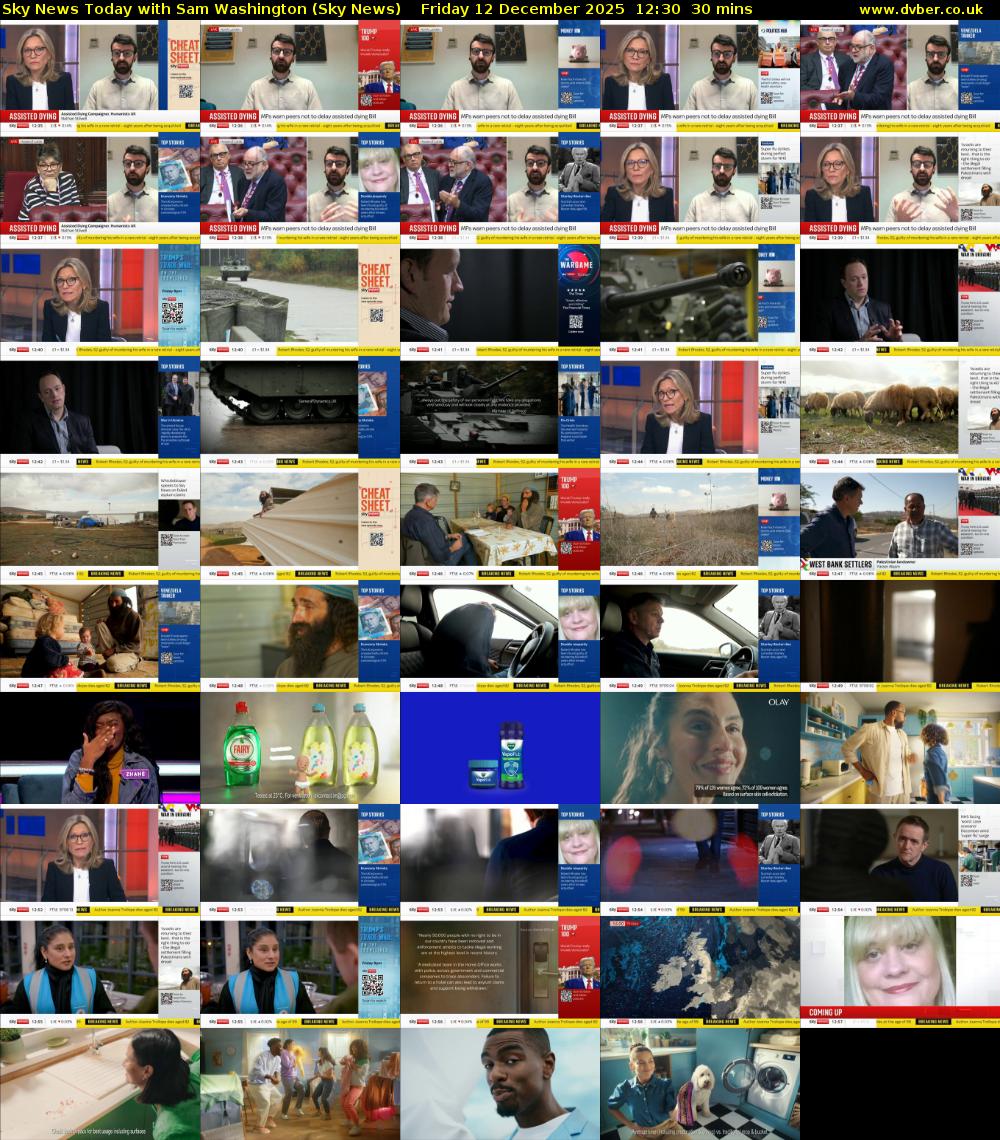 Sky News Today with Sam Washington (Sky News) Friday 12 December 2025 12:30 - 13:00