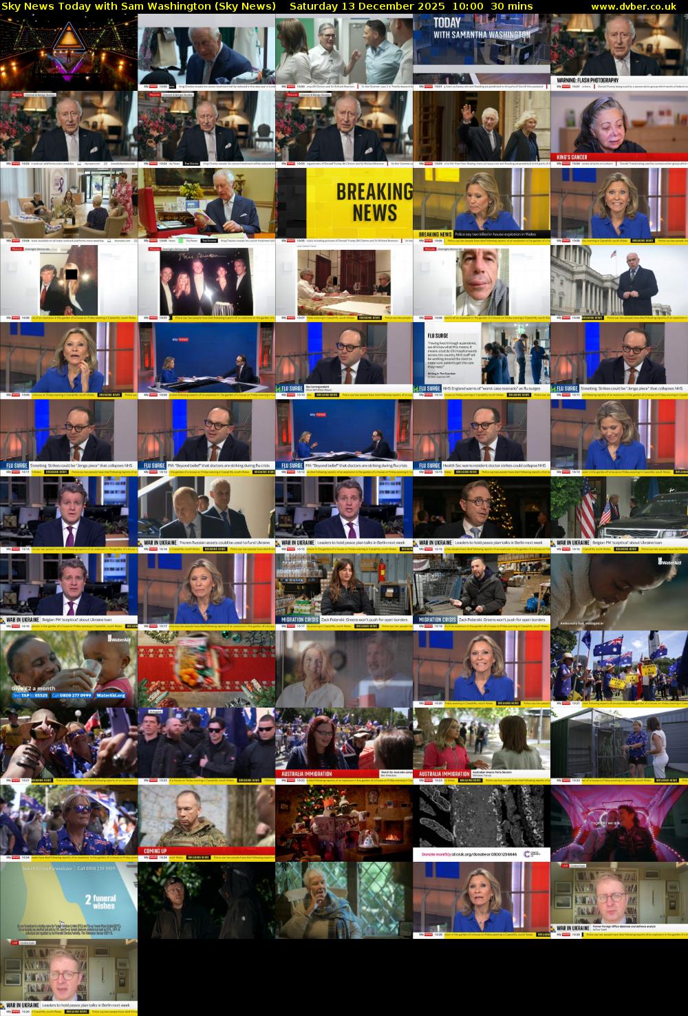 Sky News Today with Sam Washington (Sky News) Saturday 13 December 2025 10:00 - 10:30