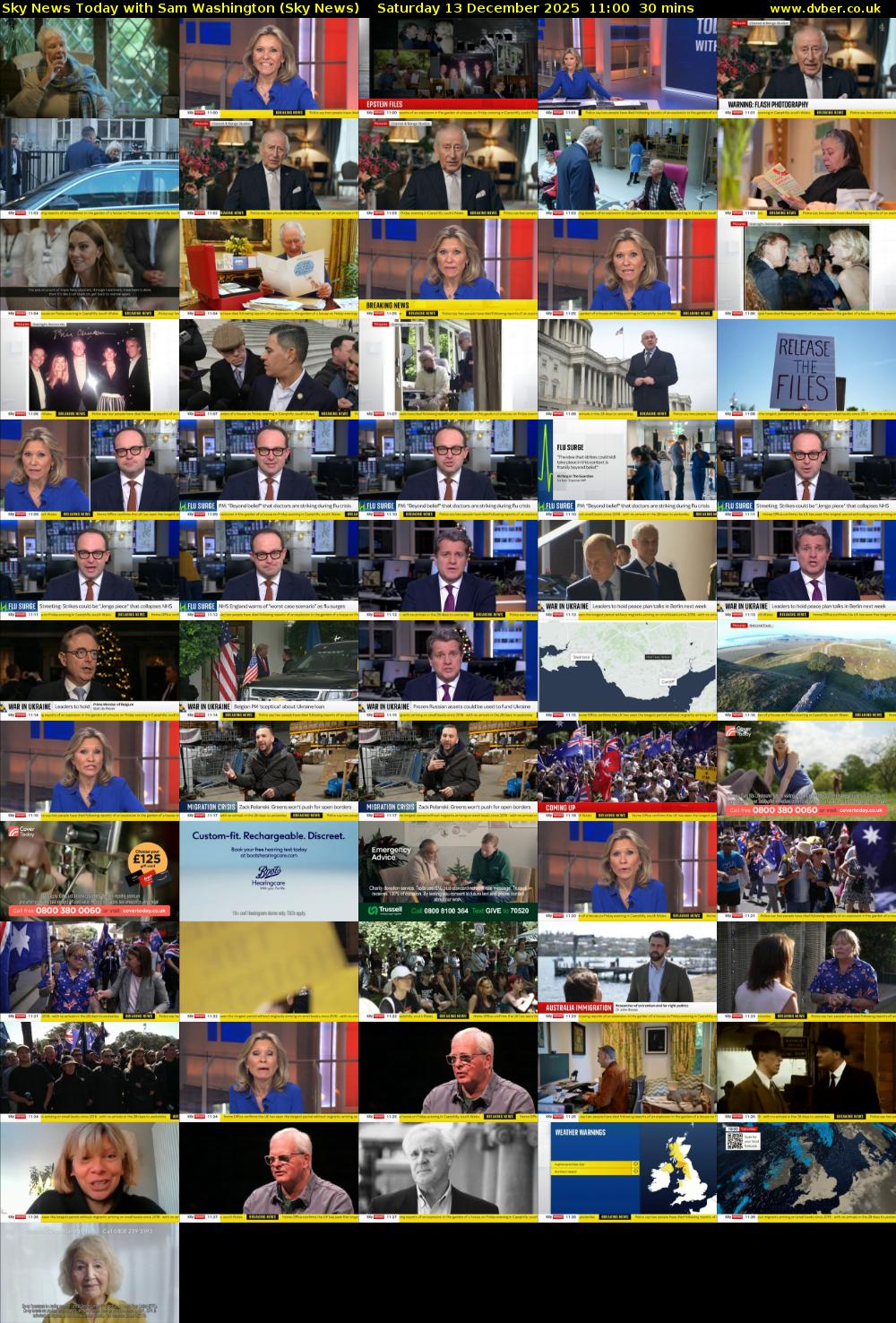 Sky News Today with Sam Washington (Sky News) Saturday 13 December 2025 11:00 - 11:30