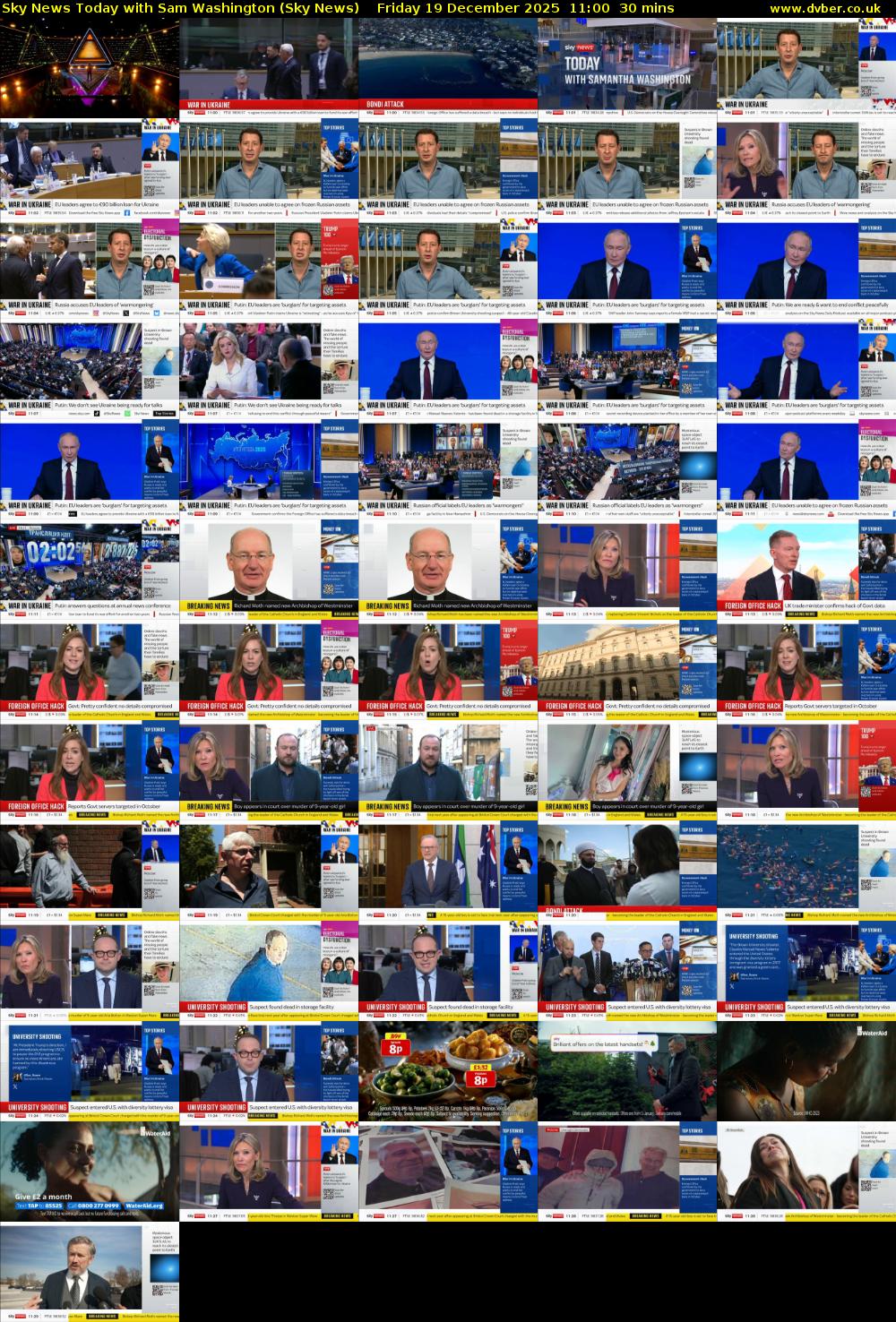 Sky News Today with Sam Washington (Sky News) Friday 19 December 2025 11:00 - 11:30
