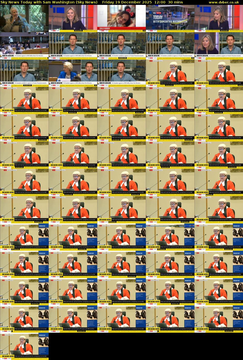 Sky News Today with Sam Washington (Sky News) Friday 19 December 2025 12:00 - 12:30