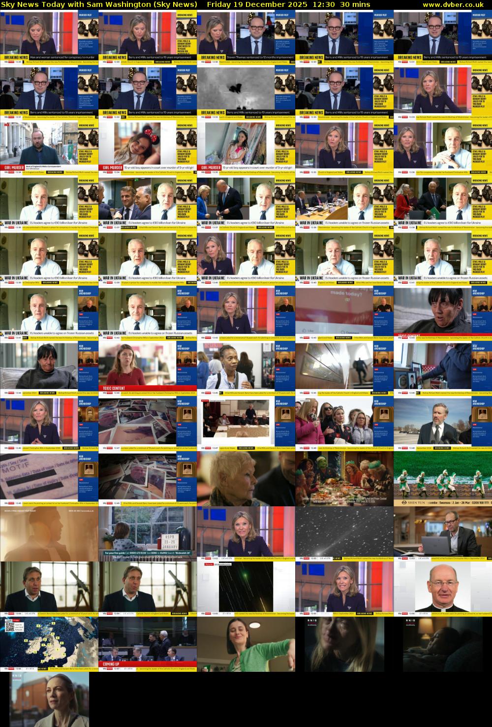 Sky News Today with Sam Washington (Sky News) Friday 19 December 2025 12:30 - 13:00