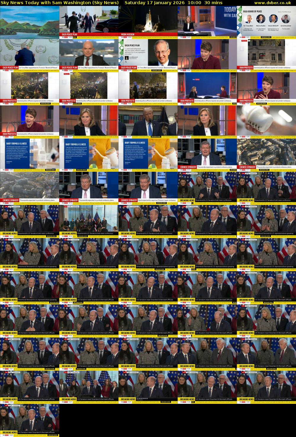 Sky News Today with Sam Washington (Sky News) Saturday 17 January 2026 10:00 - 10:30