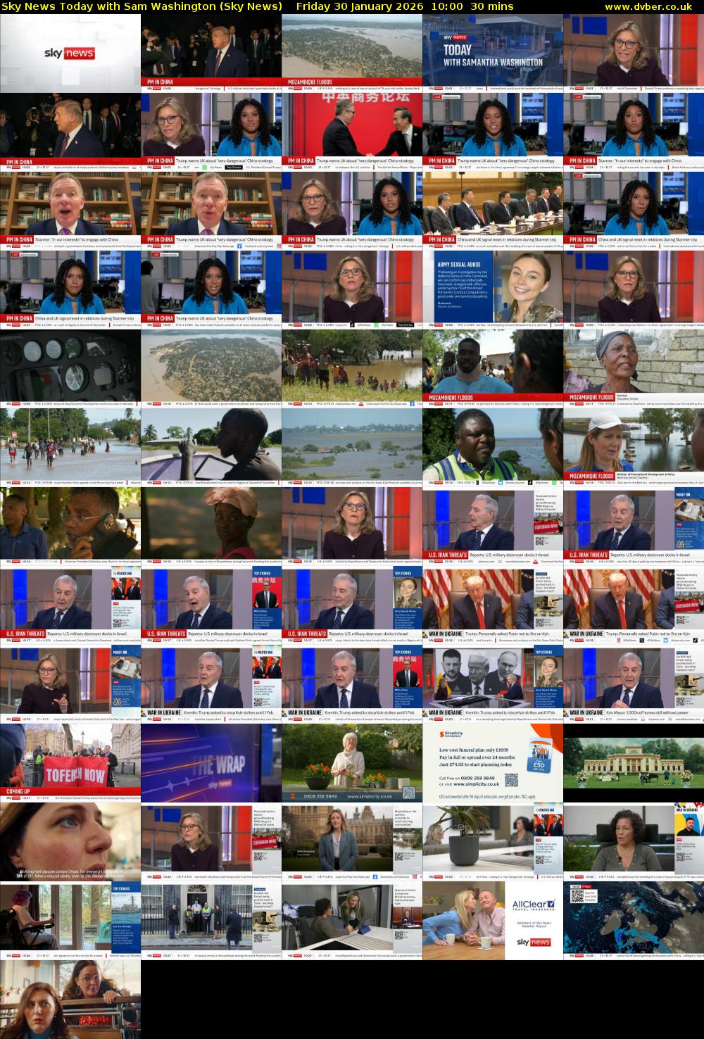 Sky News Today with Sam Washington (Sky News) Friday 30 January 2026 10:00 - 10:30