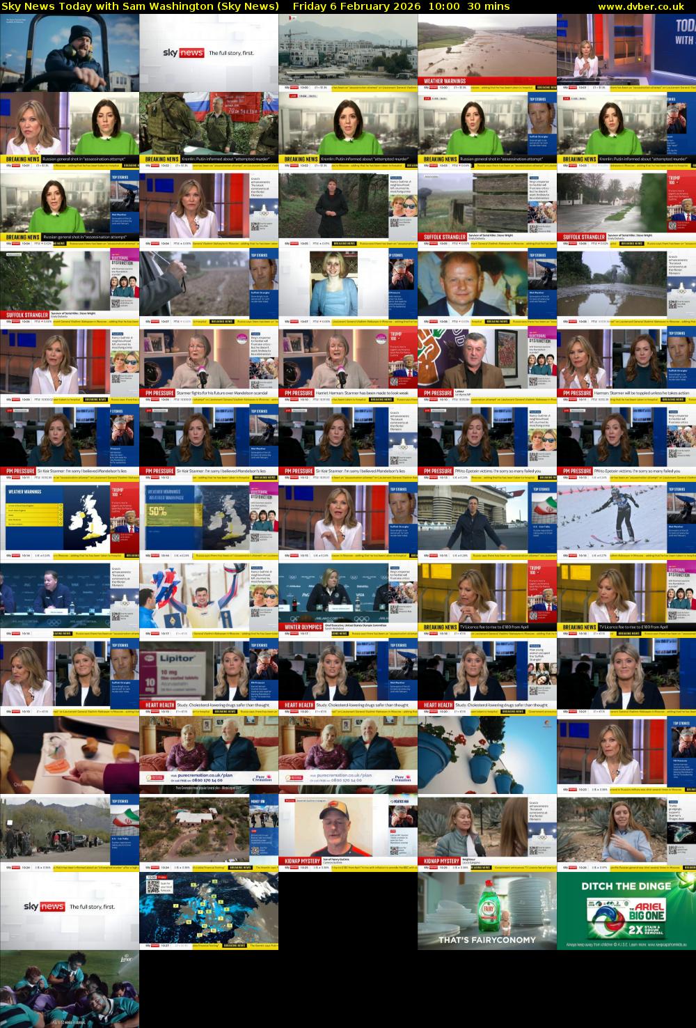 Sky News Today with Sam Washington (Sky News) Friday 6 February 2026 10:00 - 10:30