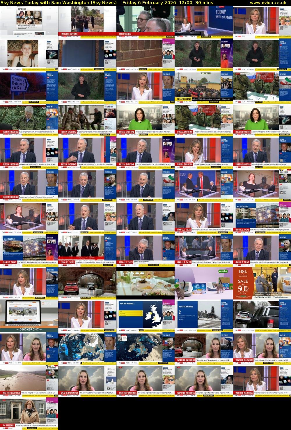 Sky News Today with Sam Washington (Sky News) Friday 6 February 2026 12:00 - 12:30
