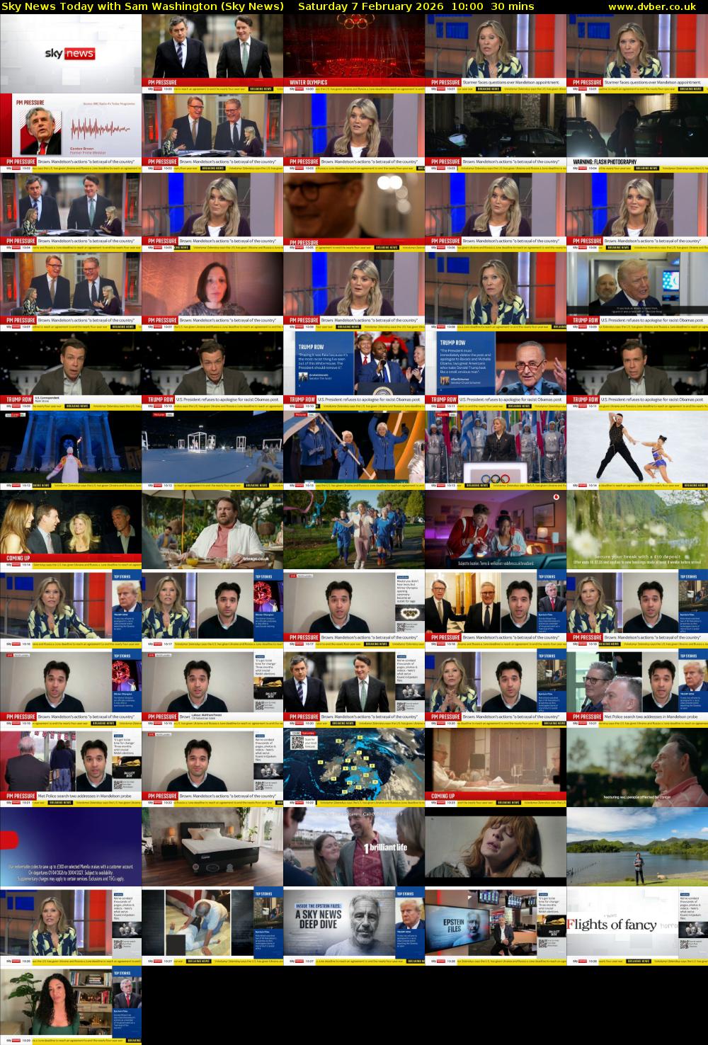 Sky News Today with Sam Washington (Sky News) Saturday 7 February 2026 10:00 - 10:30