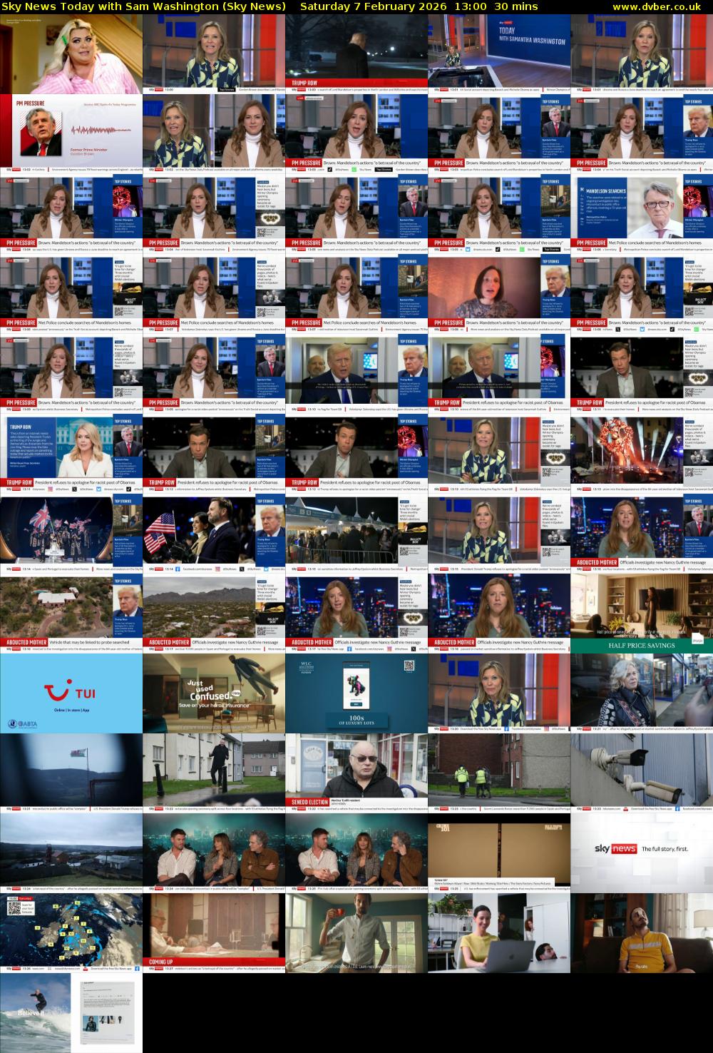Sky News Today with Sam Washington (Sky News) Saturday 7 February 2026 13:00 - 13:30
