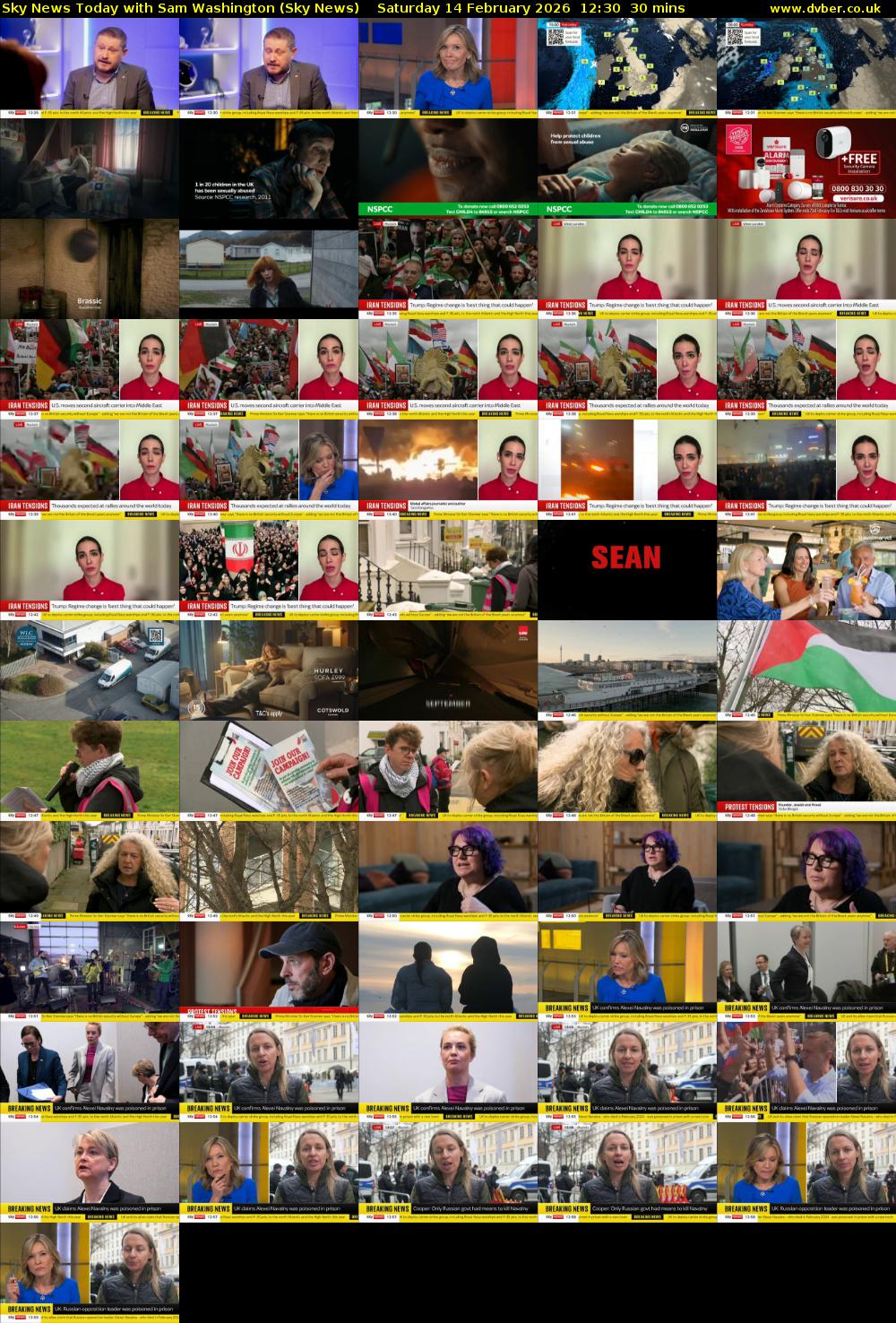 Sky News Today with Sam Washington (Sky News) Saturday 14 February 2026 12:30 - 13:00