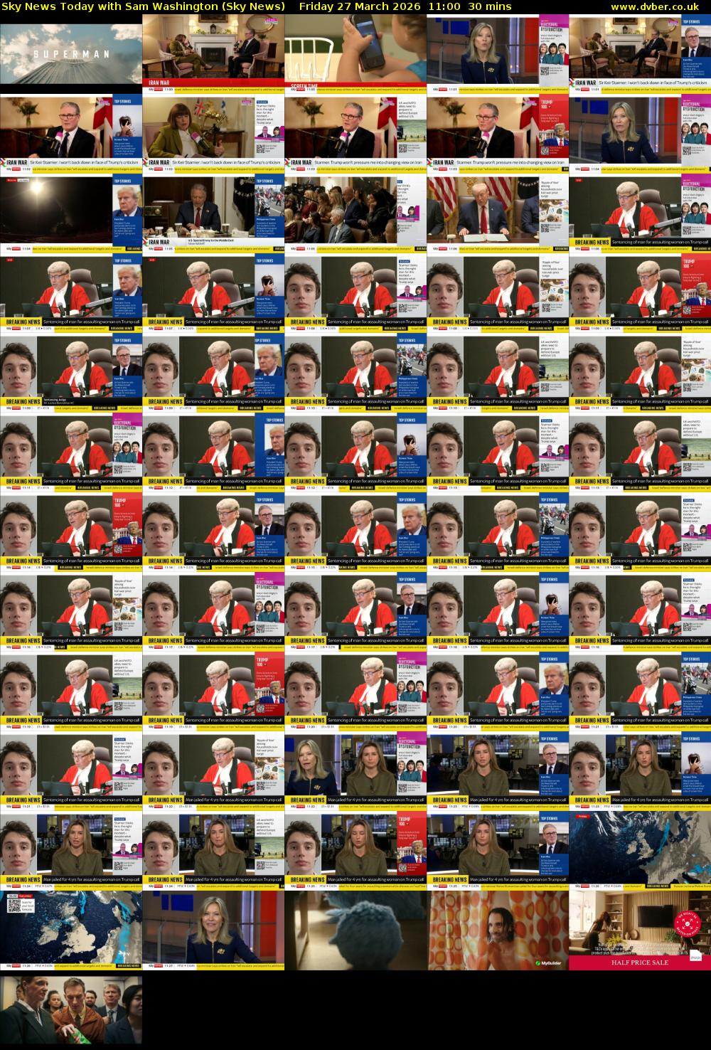 Sky News Today with Sam Washington (Sky News) Friday 27 March 2026 11:00 - 11:30