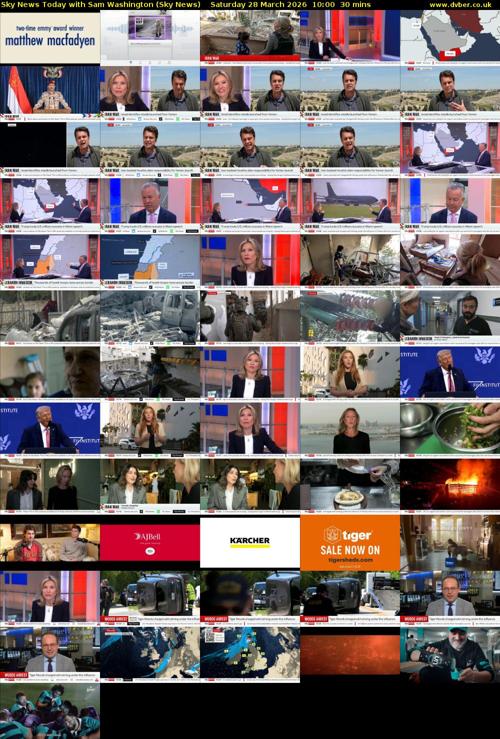 Sky News Today with Sam Washington (Sky News) Saturday 28 March 2026 10:00 - 10:30