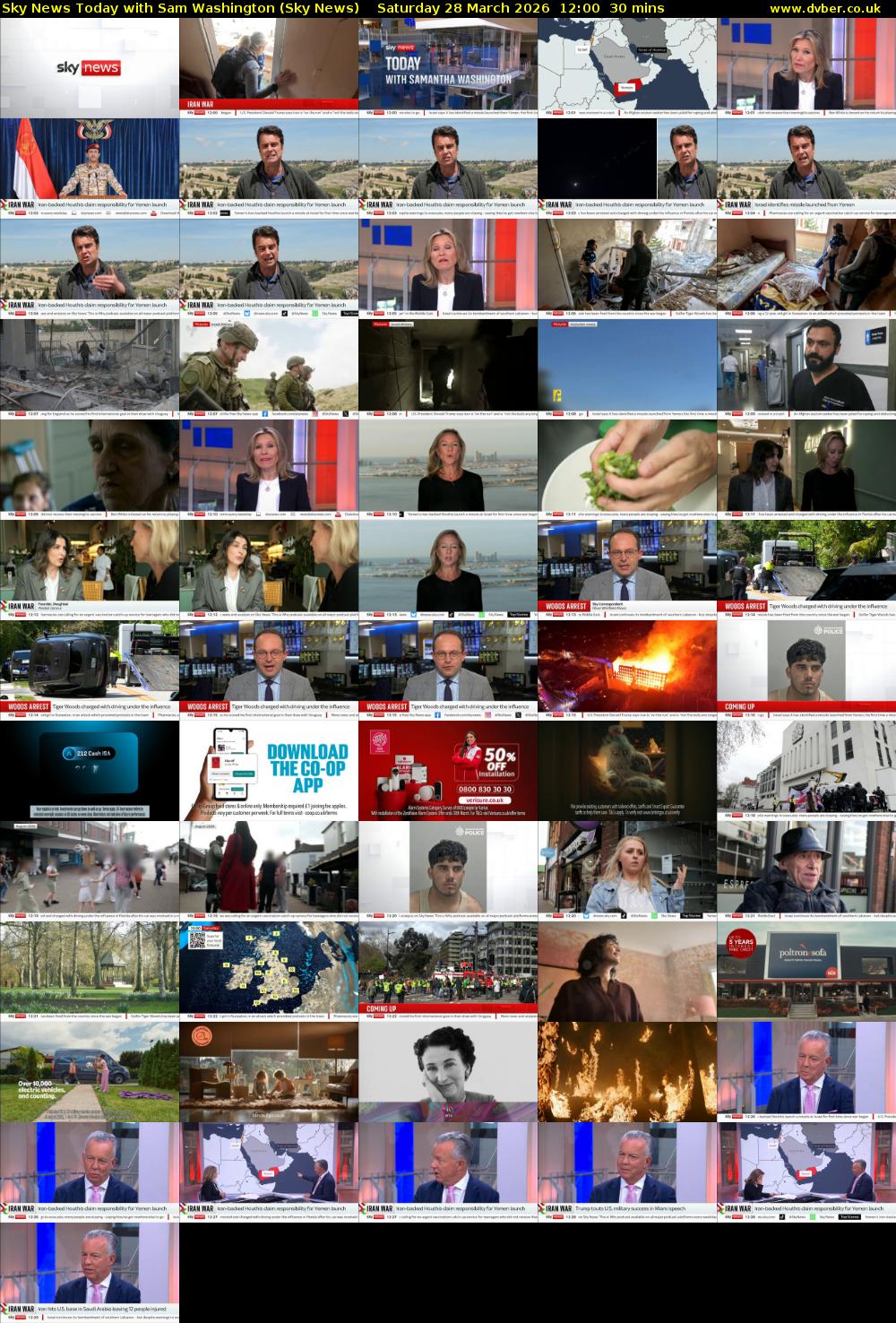 Sky News Today with Sam Washington (Sky News) Saturday 28 March 2026 12:00 - 12:30