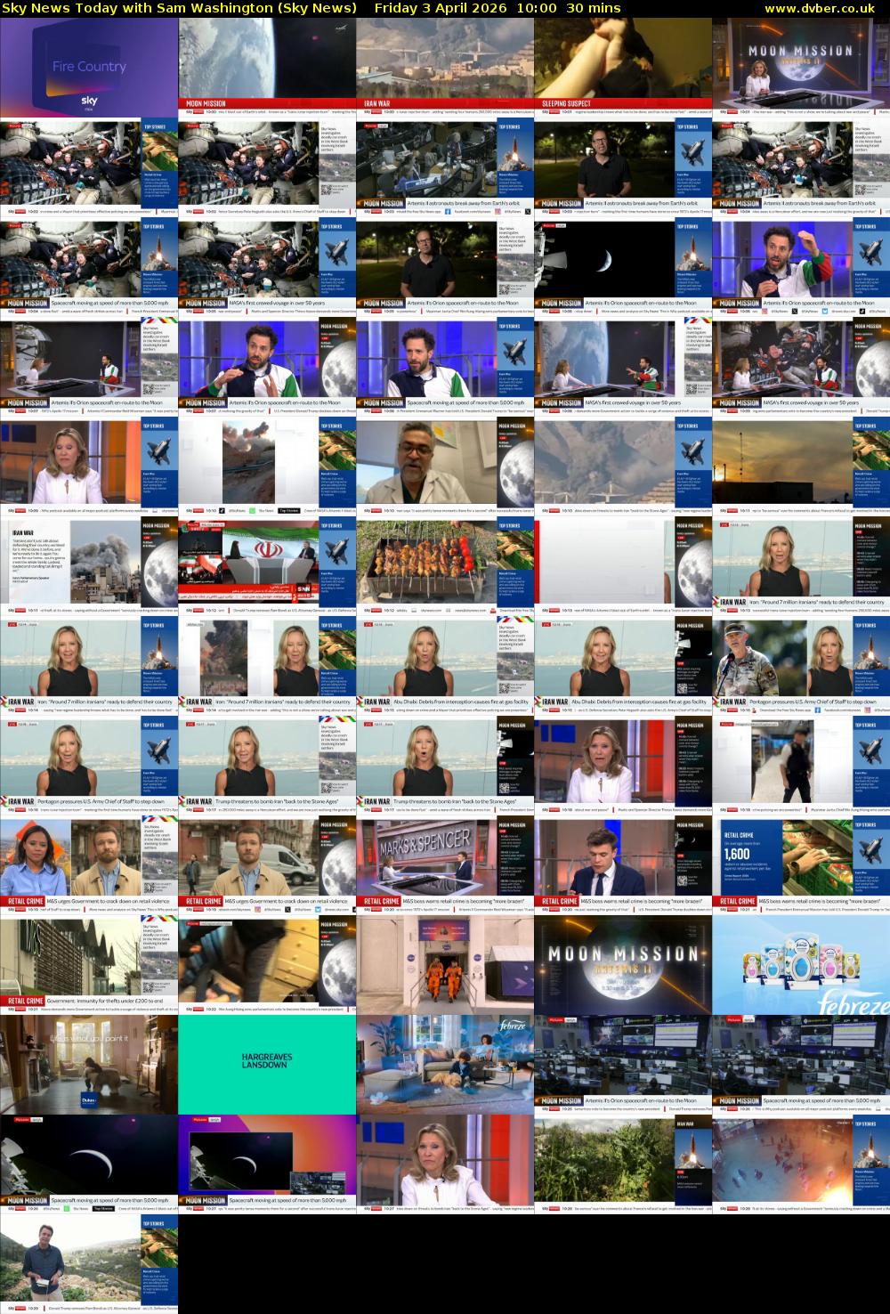 Sky News Today with Sam Washington (Sky News) Friday 3 April 2026 10:00 - 10:30