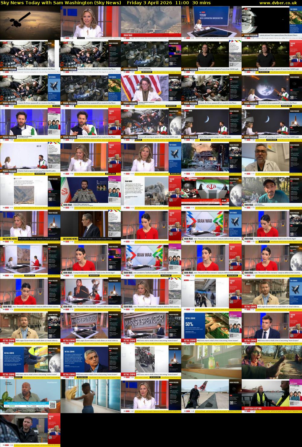 Sky News Today with Sam Washington (Sky News) Friday 3 April 2026 11:00 - 11:30