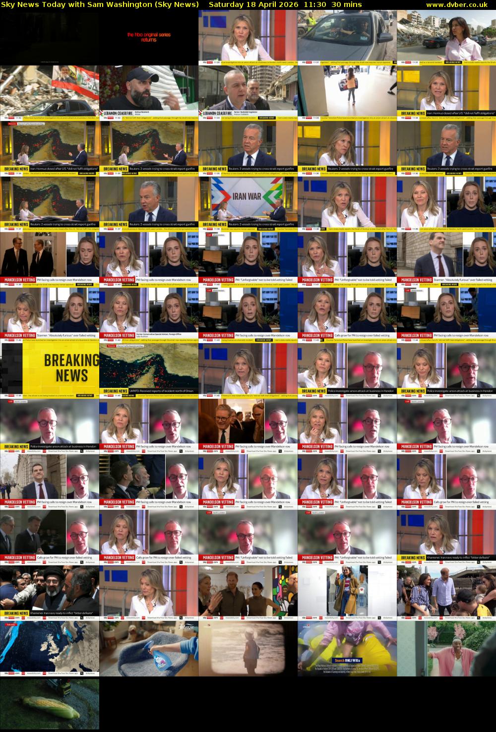 Sky News Today with Sam Washington (Sky News) Saturday 18 April 2026 11:30 - 12:00