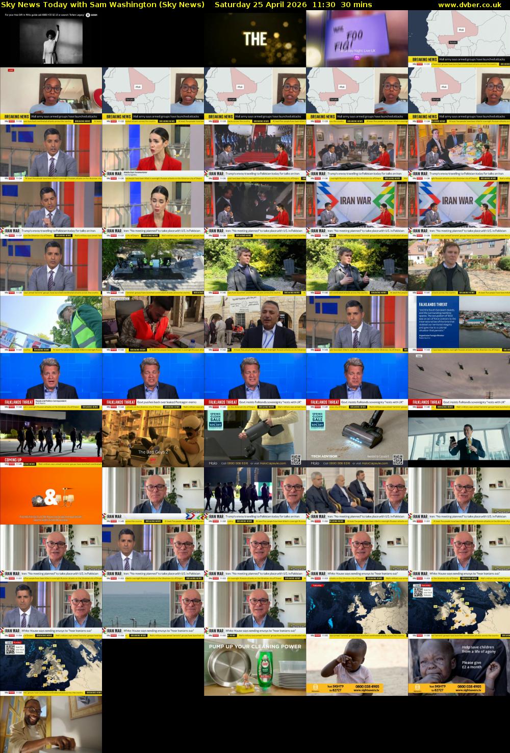 Sky News Today with Sam Washington (Sky News) Saturday 25 April 2026 11:30 - 12:00