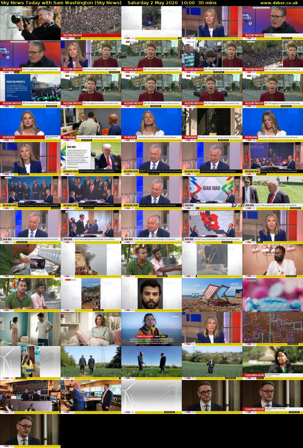 Sky News Today with Sam Washington (Sky News) Saturday 2 May 2026 10:00 - 10:30