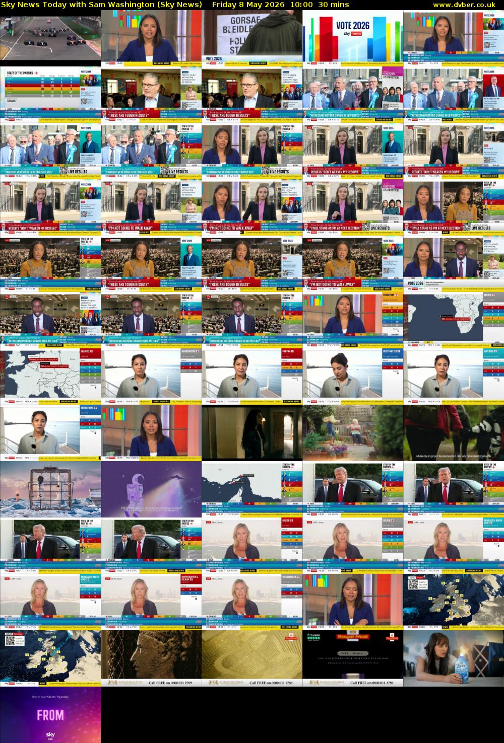 Sky News Today with Sam Washington (Sky News) Friday 8 May 2026 10:00 - 10:30