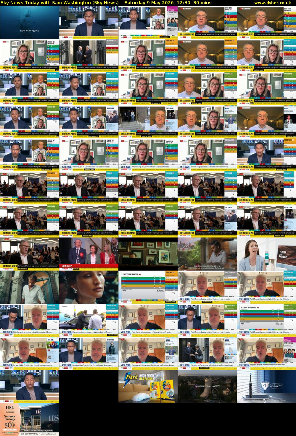 Sky News Today with Sam Washington (Sky News) Saturday 9 May 2026 12:30 - 13:00